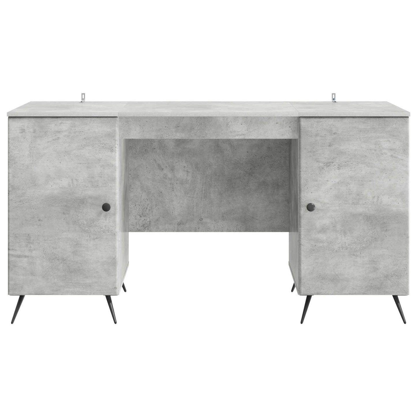 vidaXL Desk with Door Concrete Grey 142.5 x 50 x 75 cm Engineered Wood