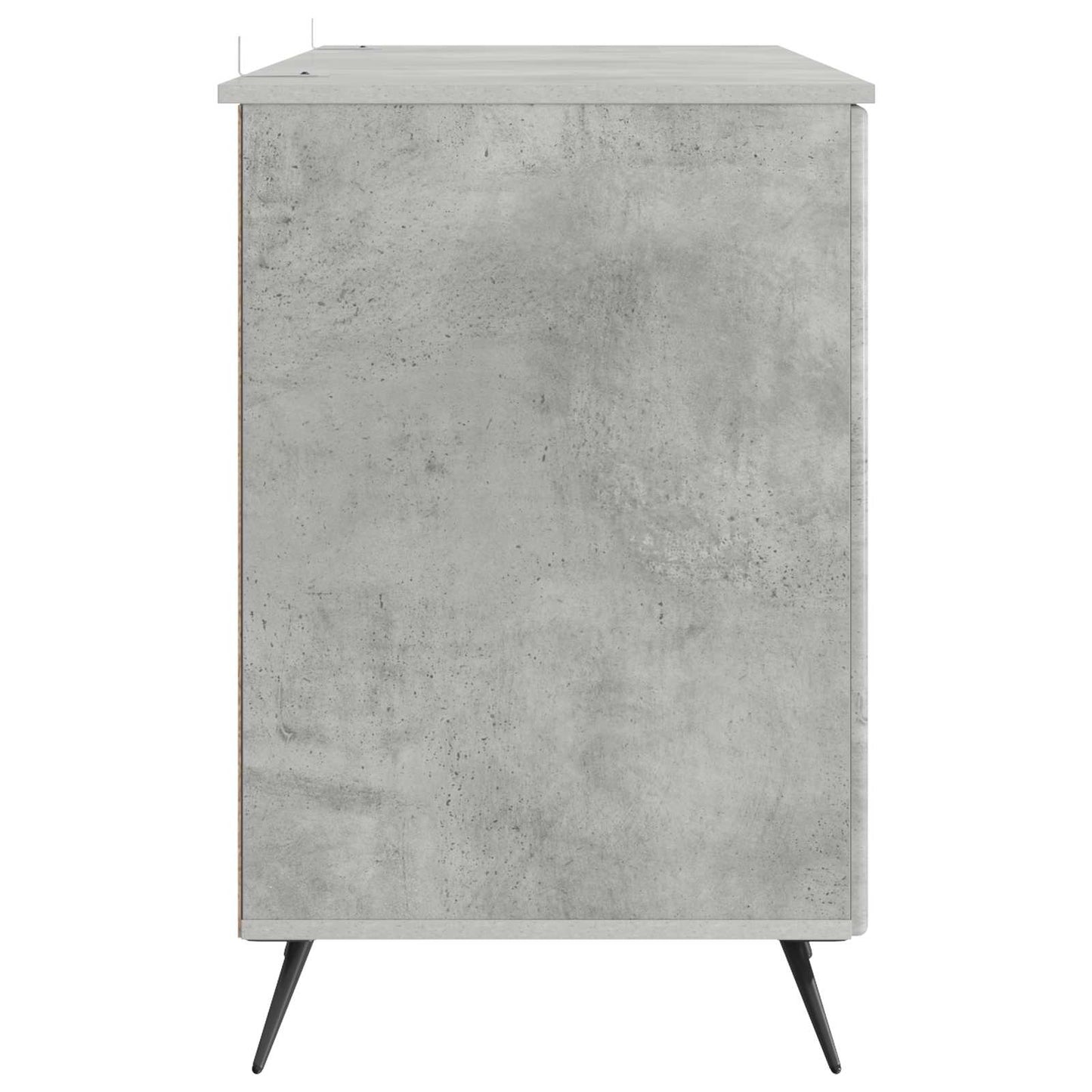 vidaXL Desk with Door Concrete Grey 142.5 x 50 x 75 cm Engineered Wood