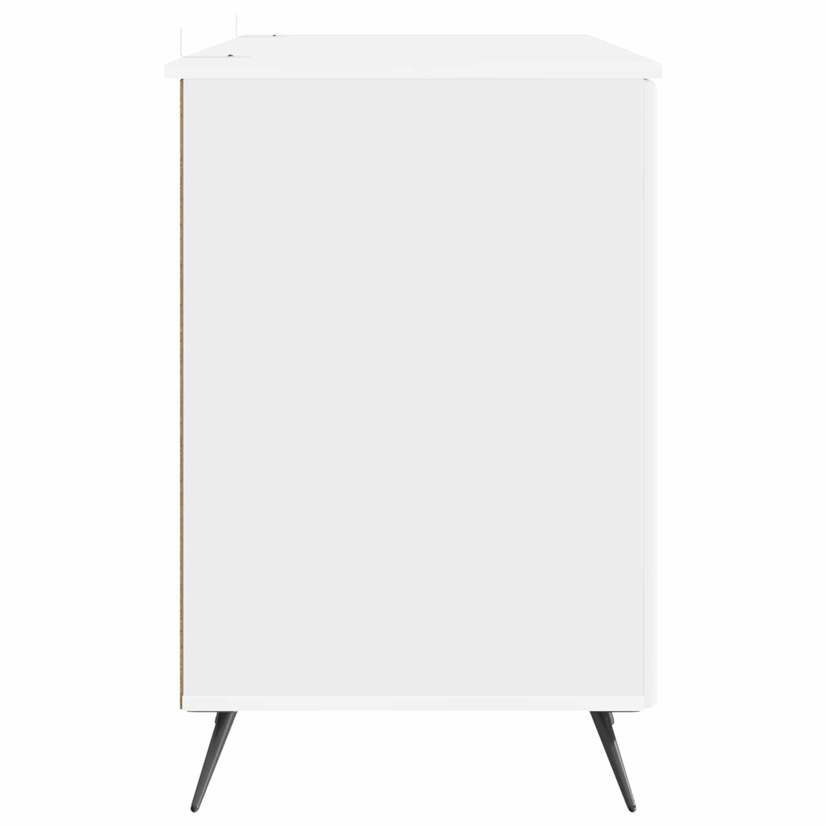vidaXL Desk High Gloss White 142.5 x 50 x 75 cm Engineered Wood