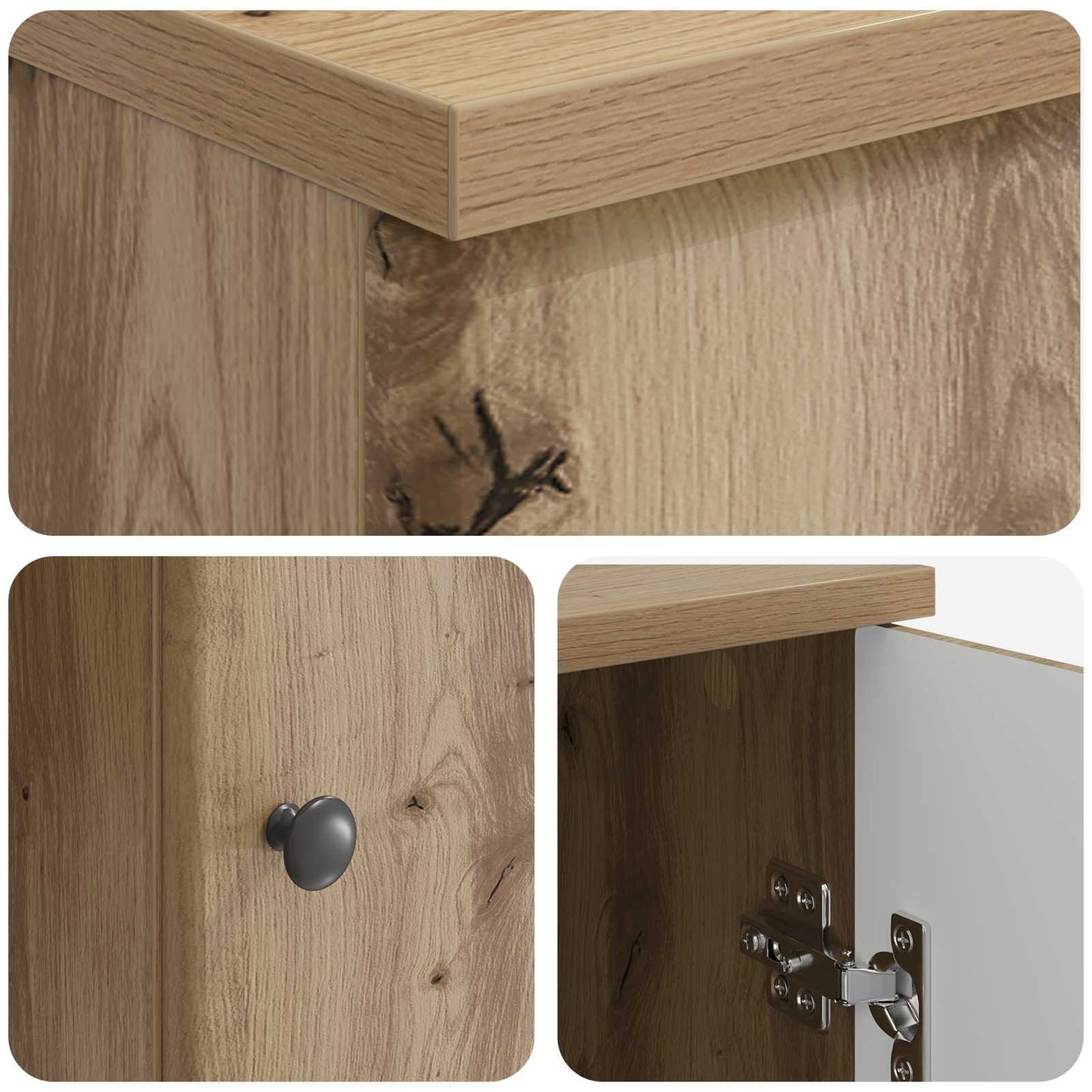 vidaXL Desk with Shelf Artisan Oak 142.5 x 50 x 75 cm Engineered Wood