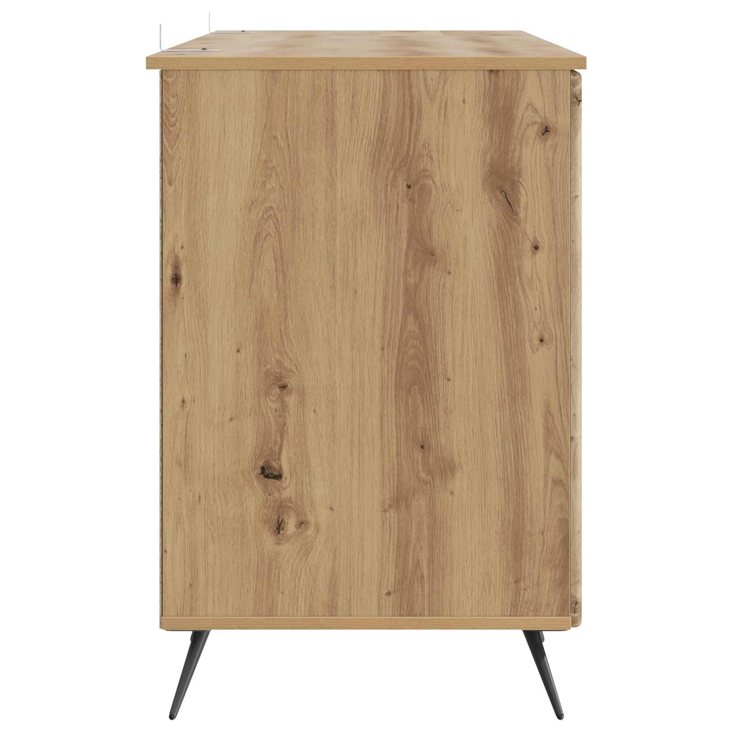 vidaXL Desk with Shelf Artisan Oak 142.5 x 50 x 75 cm Engineered Wood