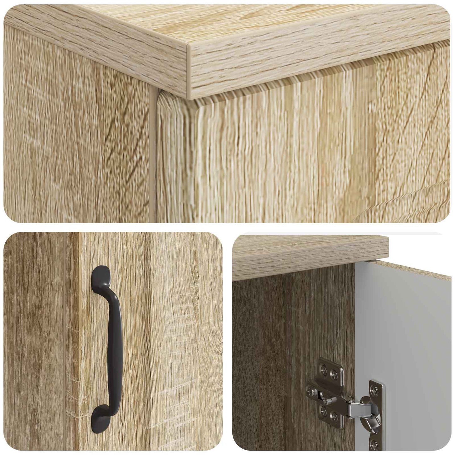 vidaXL Desk with Shelf Sonoma Oak 142.5 x 50 x 75 cm Engineered Wood