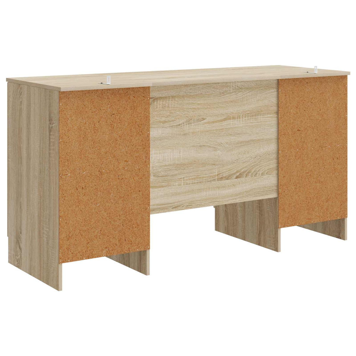 vidaXL Desk Sonoma Oak 142.5 x 50 x 75 cm Engineered Wood