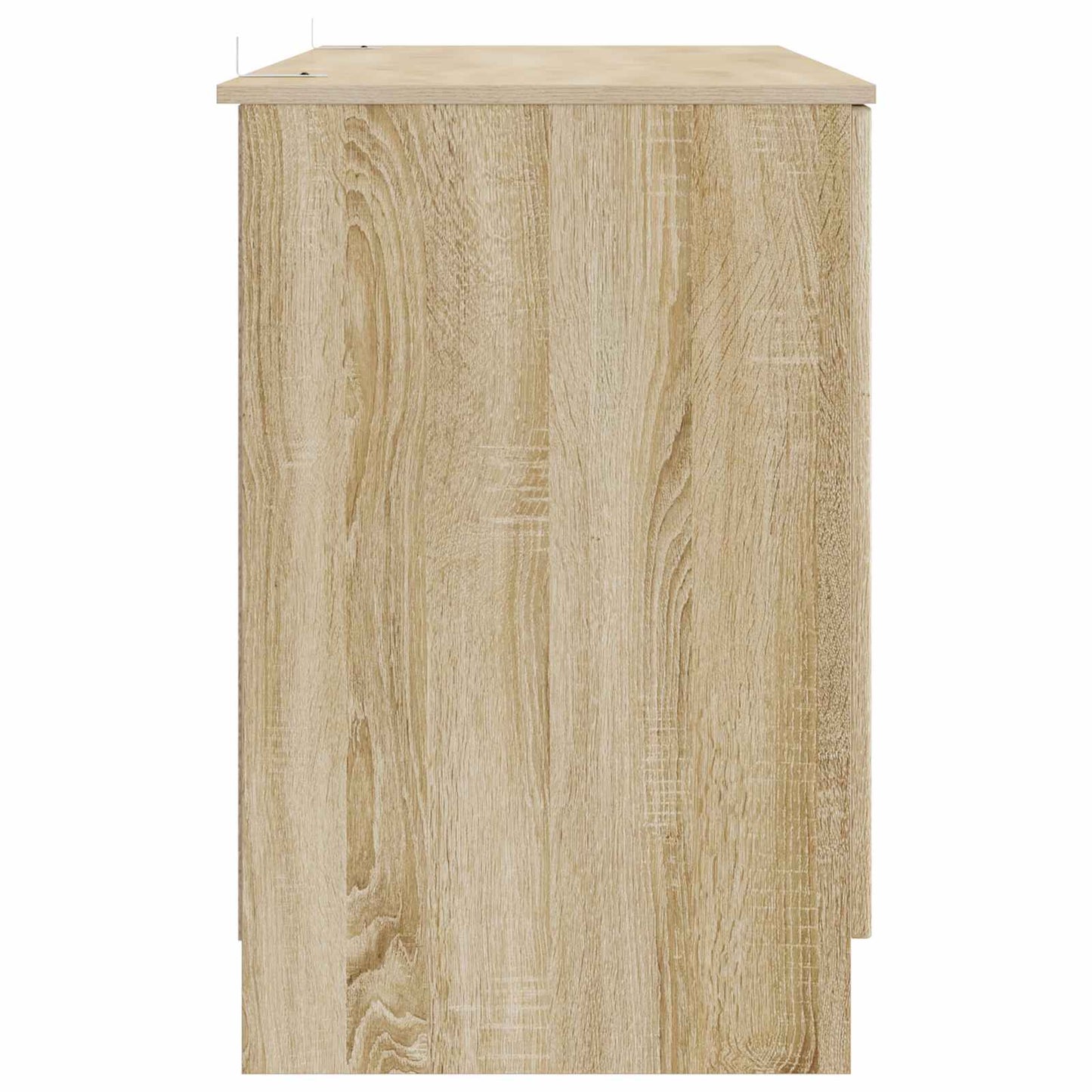 vidaXL Desk with Shelf Sonoma Oak 142.5 x 50 x 75 cm Engineered Wood