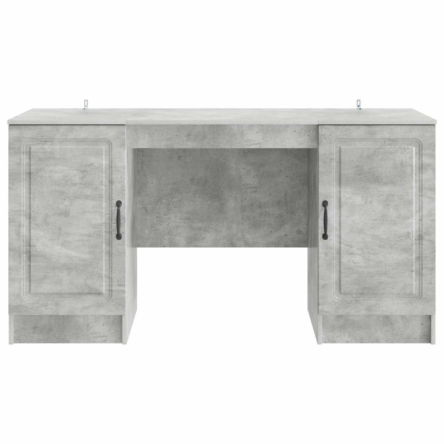 vidaXL Desk with Door Concrete Grey 142.5 x 50 x 75 cm Engineered Wood