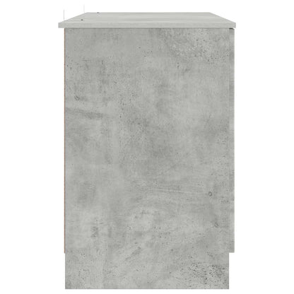 vidaXL Desk with Door Concrete Grey 142.5 x 50 x 75 cm Engineered Wood