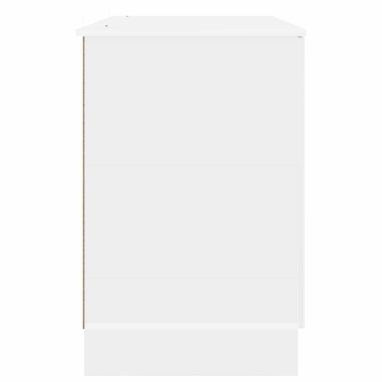 vidaXL Desk High Gloss White 142.5 x 50 x 75 cm Engineered Wood