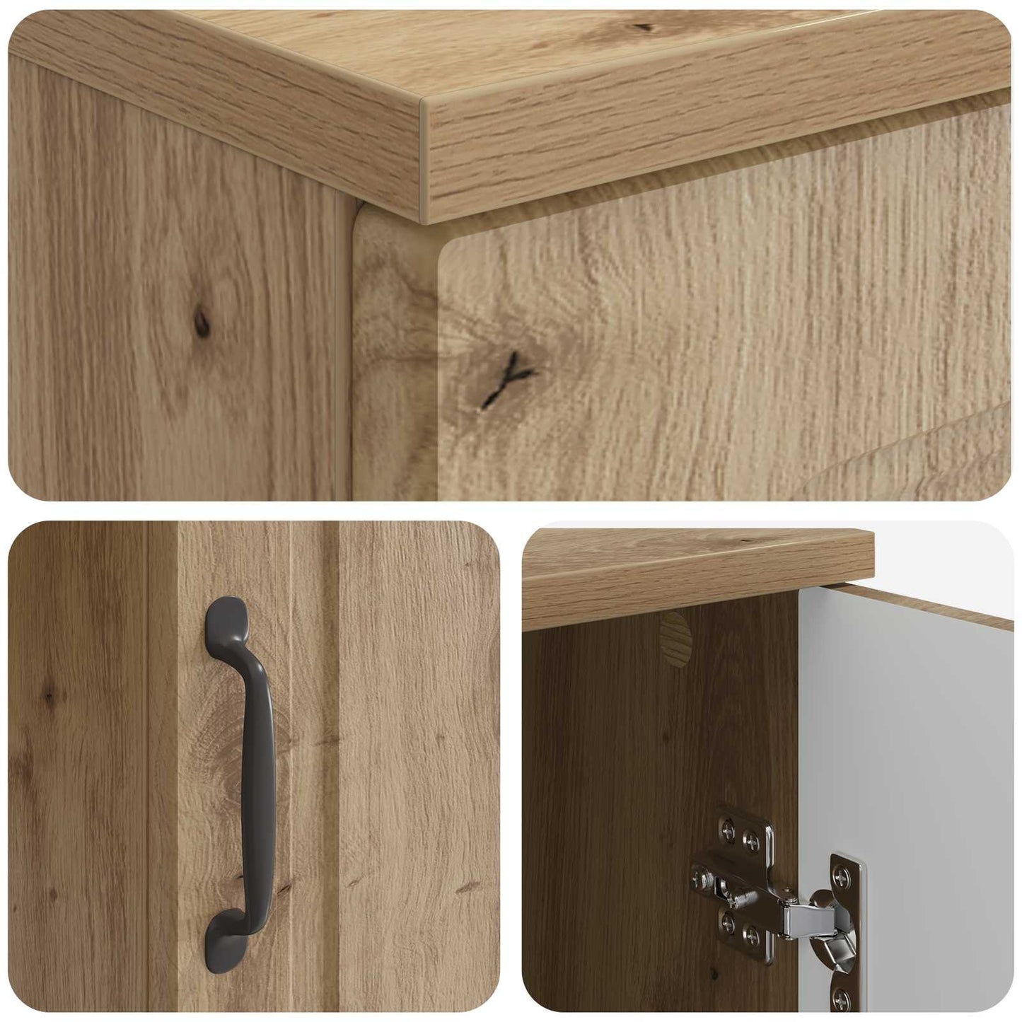 vidaXL Desk with Shelf Artisan Oak 142.5 x 50 x 75 cm Engineered Wood