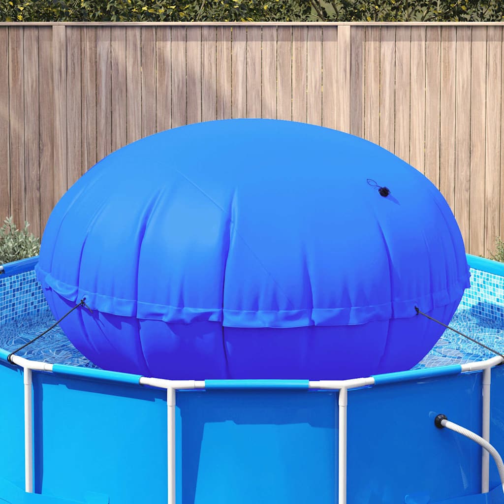 vidaXL Winter Pool Pillow Blue Ø 220 x 140 cm PVC