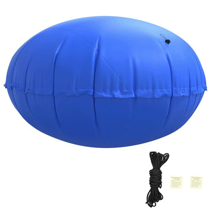 vidaXL Winter Pool Pillow Blue Ø 220 x 140 cm PVC