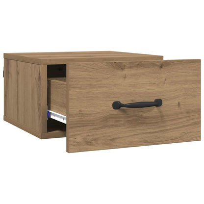 vidaXL Bedside Cabinet Artisian Oak 35 x 35 x 20 cm Engineered Wood