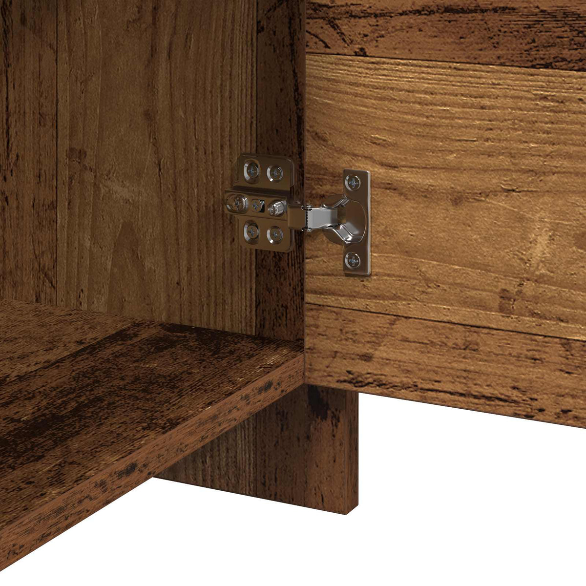 vidaXL Bedside Cabinet Old Wood 45 x 34 x 44.5 cm Engineered Wood