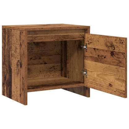 vidaXL Bedside Cabinet Old Wood 45 x 34 x 44.5 cm Engineered Wood