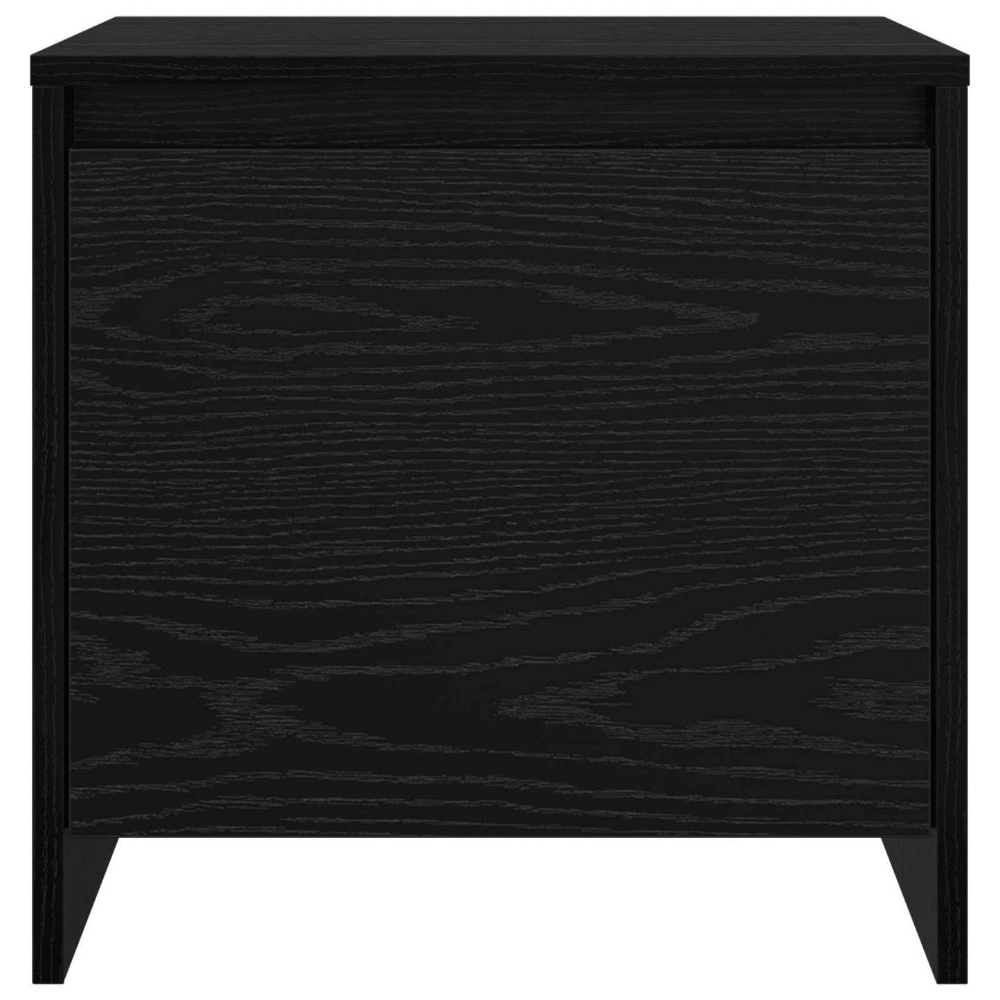 vidaXL Bedside Cabinet Black Oak 45 x 34 x 44.5 cm Engineered Wood