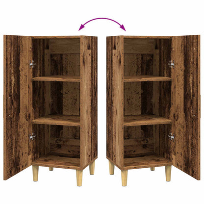 vidaXL Sideboard Old Wood 34.5 x 34 x 90 cm Engineered Wood