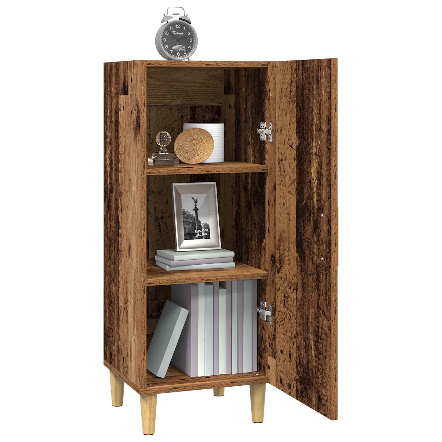 vidaXL Sideboard Old Wood 34.5 x 34 x 90 cm Engineered Wood