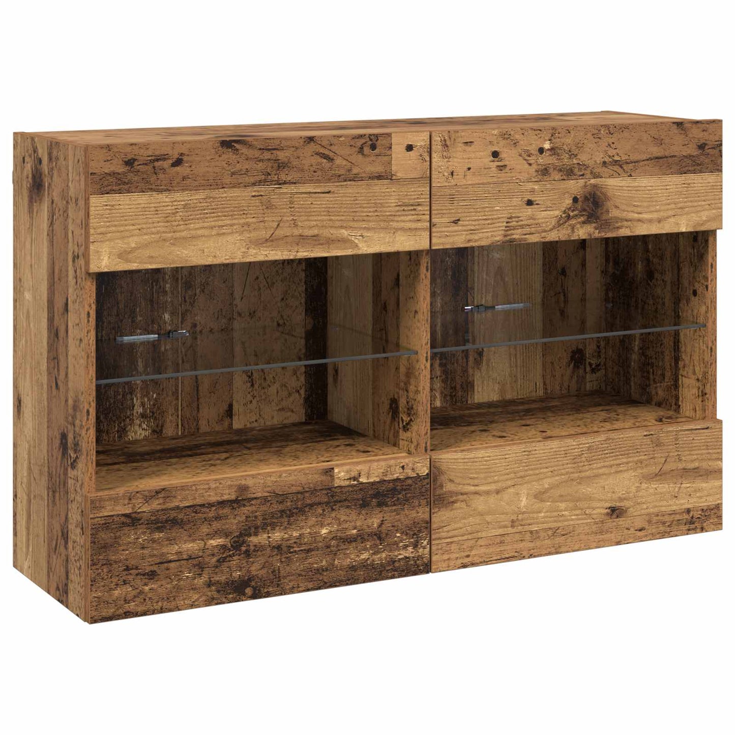 vidaXL TV Wall Cabinet Old Wood 98.5 x 30 x 60.5 cm Engineered Wood