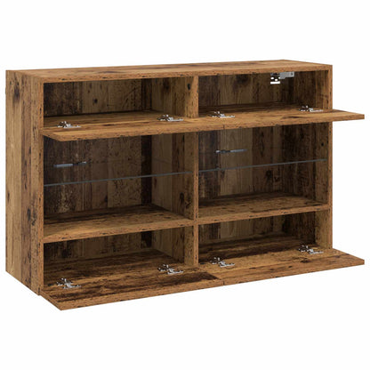vidaXL TV Wall Cabinet Old Wood 98.5 x 30 x 60.5 cm Engineered Wood