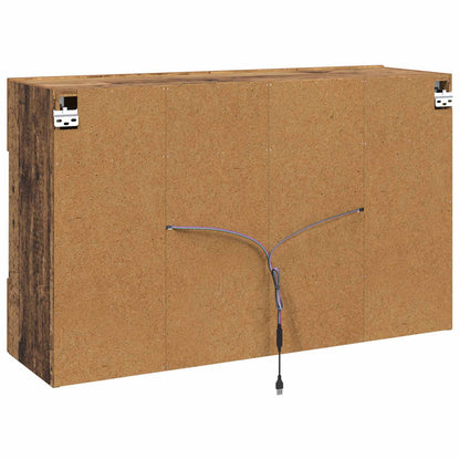vidaXL TV Wall Cabinet Old Wood 98.5 x 30 x 60.5 cm Engineered Wood