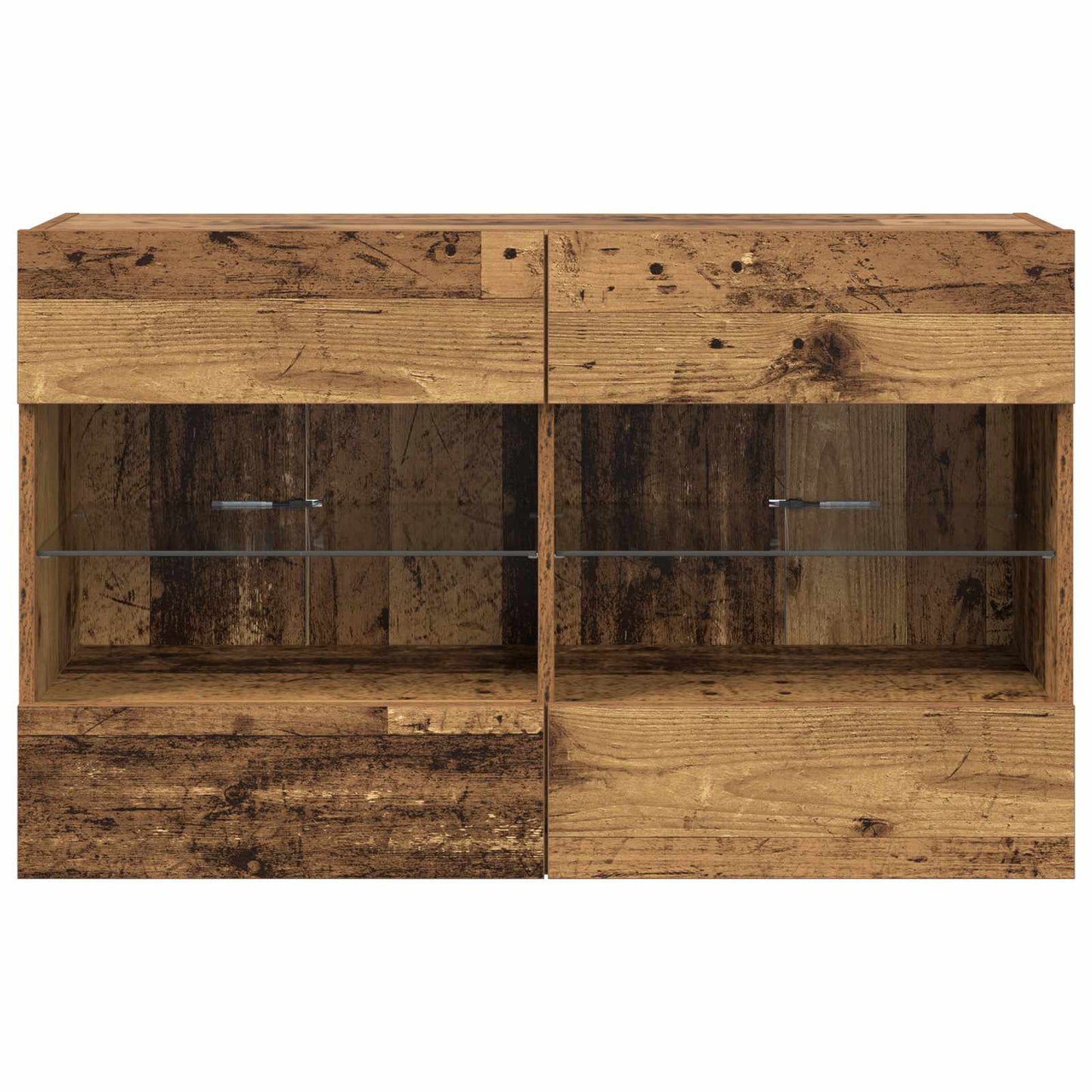 vidaXL TV Wall Cabinet Old Wood 98.5 x 30 x 60.5 cm Engineered Wood