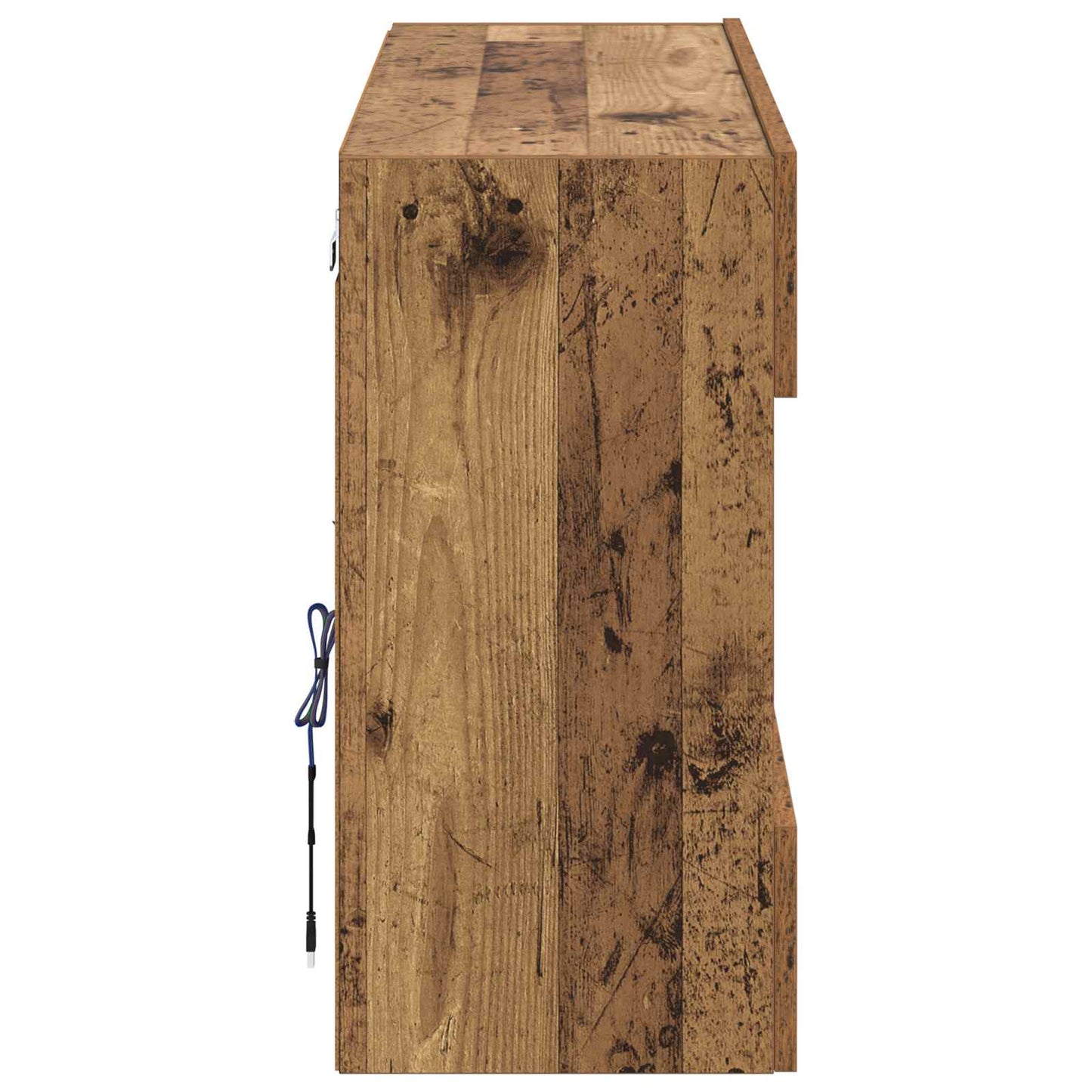 vidaXL TV Wall Cabinet Old Wood 98.5 x 30 x 60.5 cm Engineered Wood