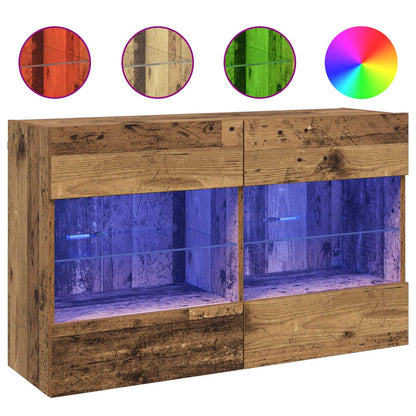 vidaXL TV Wall Cabinet Old Wood 98.5 x 30 x 60.5 cm Engineered Wood
