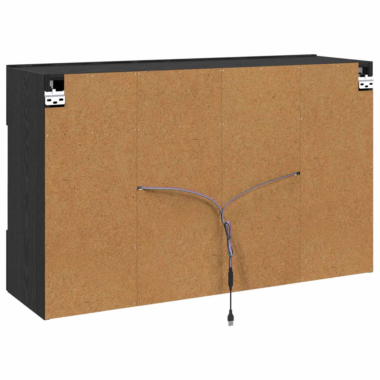 vidaXL TV Wall Cabinet Black Oak 98.5 x 30 x 60.5 cm Engineered Wood