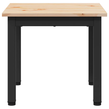 vidaXL Coffee Table Natural 40 x 40 x 36 cm Solid Pine Wood