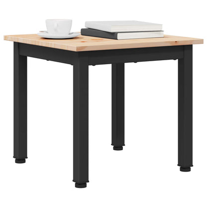 vidaXL Coffee Table Natural 40 x 40 x 36 cm Solid Pine Wood