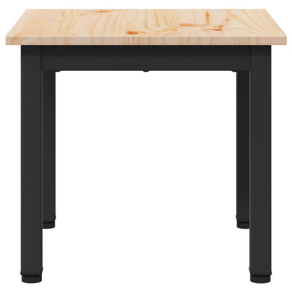 vidaXL Coffee Table Natural 40 x 40 x 36 cm Solid Pine Wood