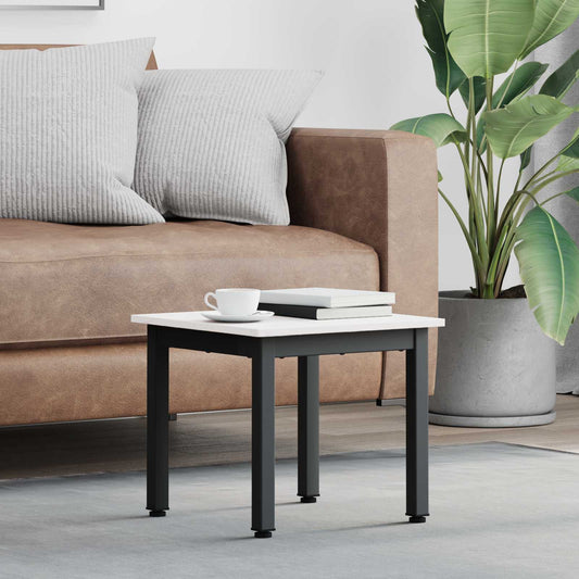 vidaXL Coffee Table White 40 x 40 x 36 cm Solid Pine Wood