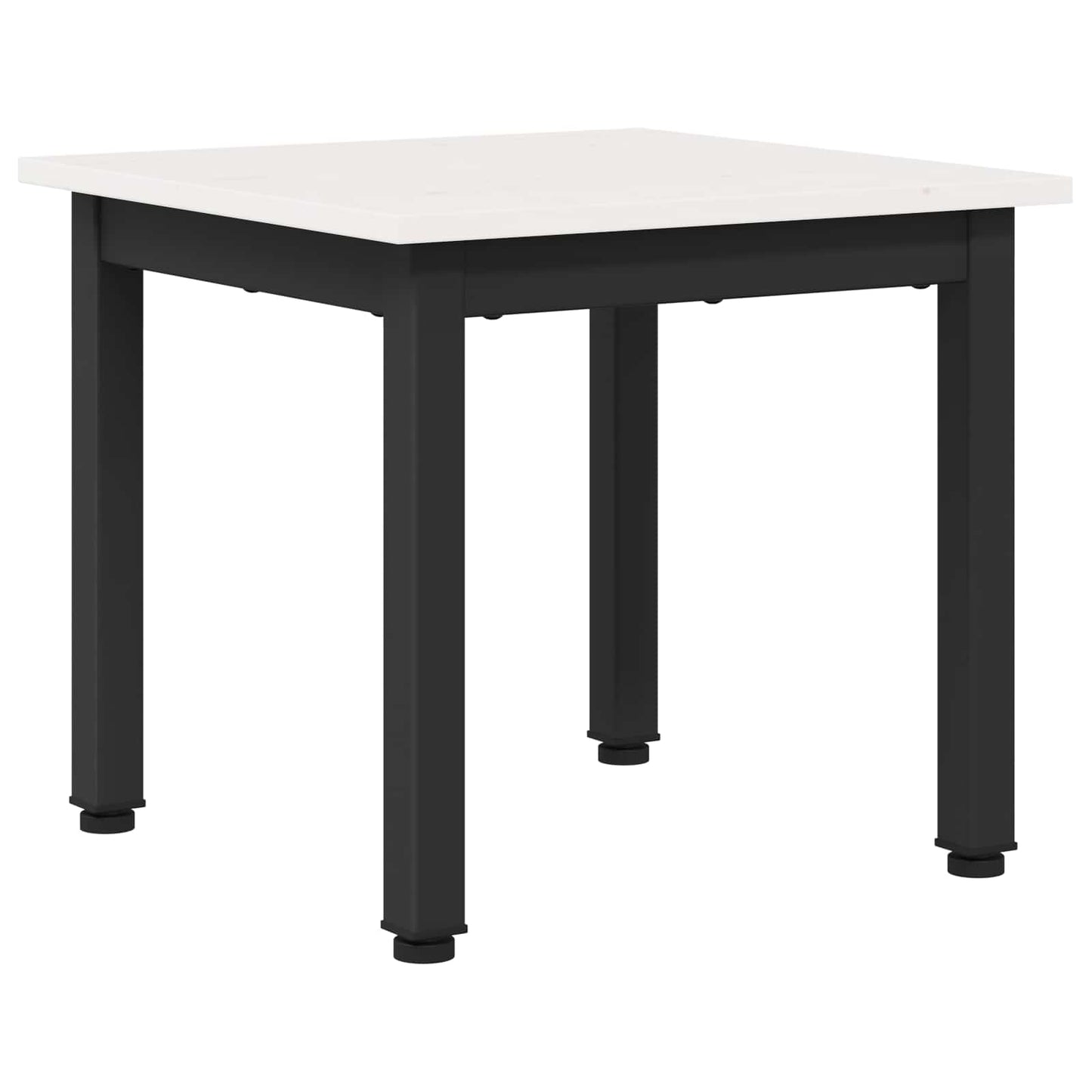 vidaXL Coffee Table White 40 x 40 x 36 cm Solid Pine Wood