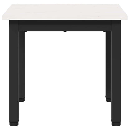 vidaXL Coffee Table White 40 x 40 x 36 cm Solid Pine Wood