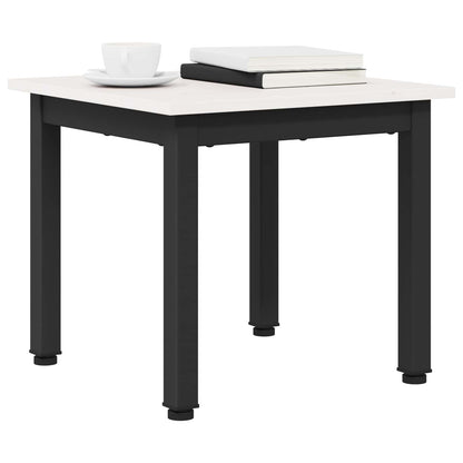 vidaXL Coffee Table White 40 x 40 x 36 cm Solid Pine Wood