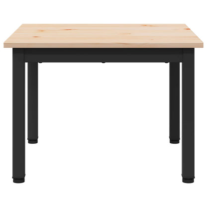 vidaXL Coffee Table Natural 50 x 50 x 36 cm Solid Pine Wood
