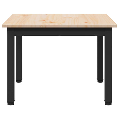 vidaXL Coffee Table Natural 50 x 50 x 36 cm Solid Pine Wood