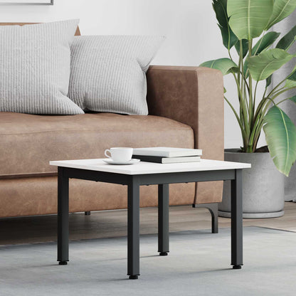 vidaXL Coffee Table White 50 x 50 x 36 cm Solid Pine Wood