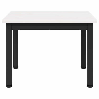 vidaXL Coffee Table White 50 x 50 x 36 cm Solid Pine Wood