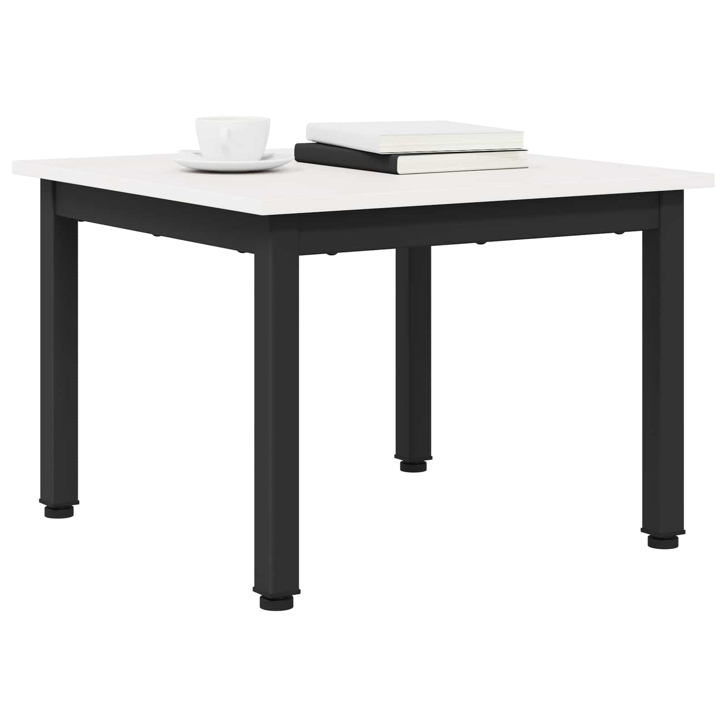 vidaXL Coffee Table White 50 x 50 x 36 cm Solid Pine Wood