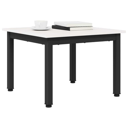 vidaXL Coffee Table White 50 x 50 x 36 cm Solid Pine Wood