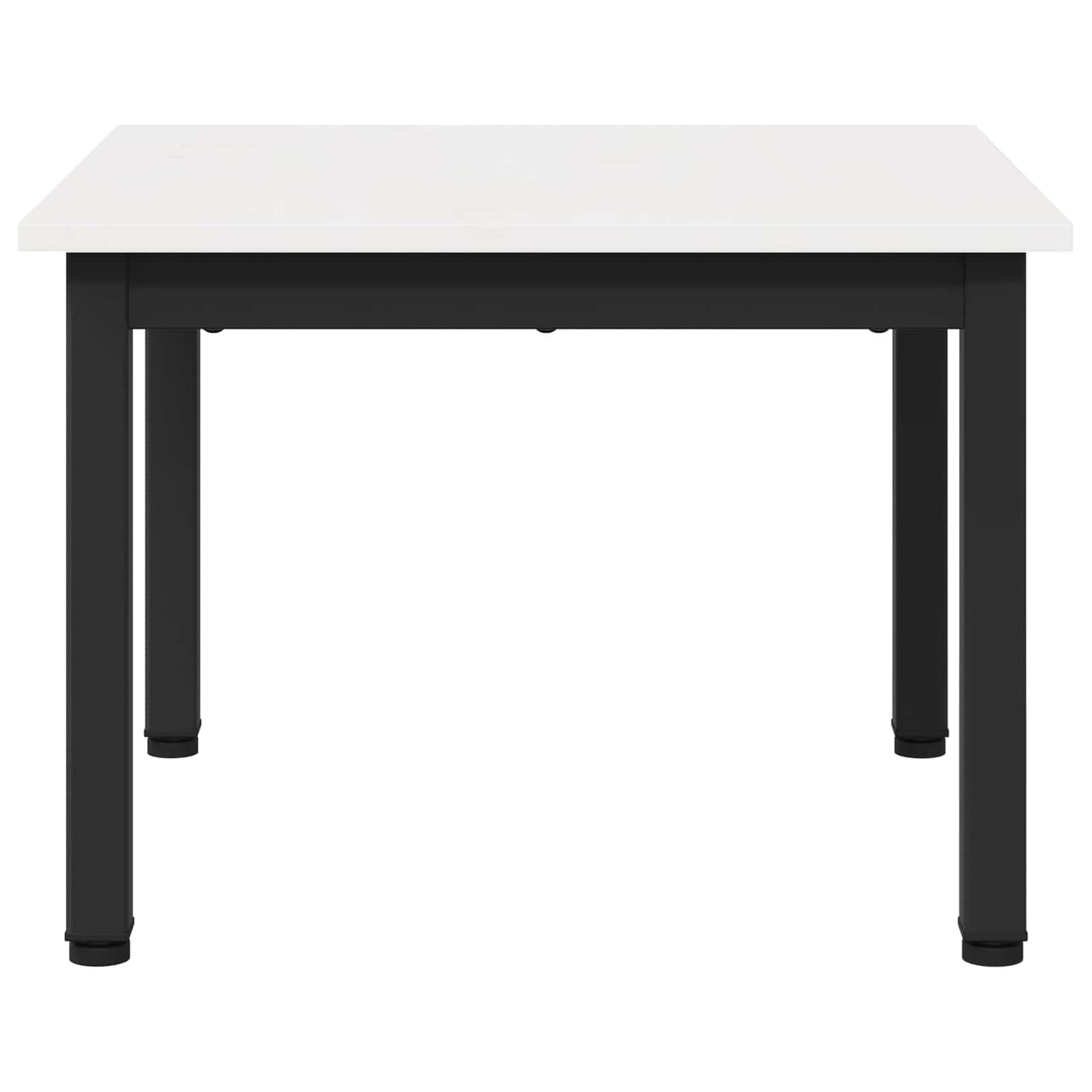 vidaXL Coffee Table White 50 x 50 x 36 cm Solid Pine Wood
