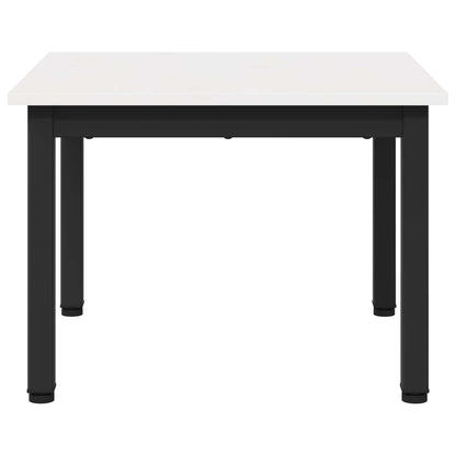 vidaXL Coffee Table White 50 x 50 x 36 cm Solid Pine Wood