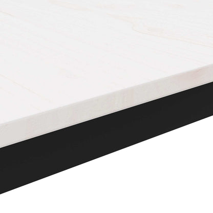 vidaXL Coffee Table White 60 x 30 x 36 cm Solid Pine Wood