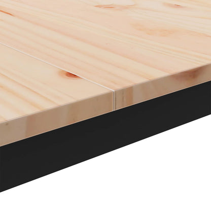 vidaXL Coffee Table Natural 60 x 60 x 36 cm Solid Pine Wood