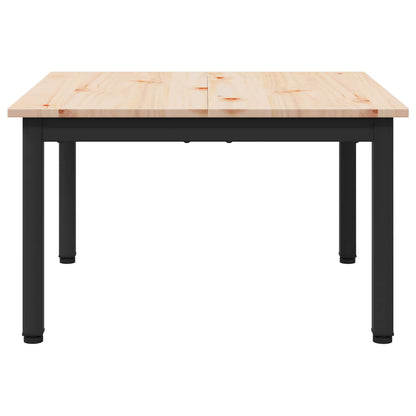 vidaXL Coffee Table Natural 60 x 60 x 36 cm Solid Pine Wood