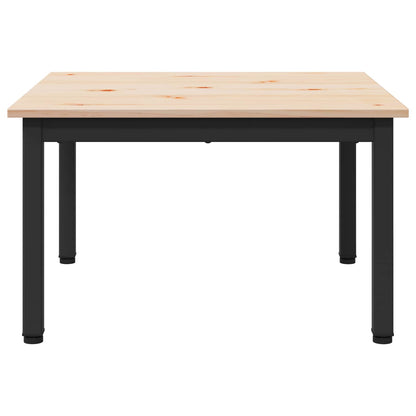 vidaXL Coffee Table Natural 60 x 60 x 36 cm Solid Pine Wood