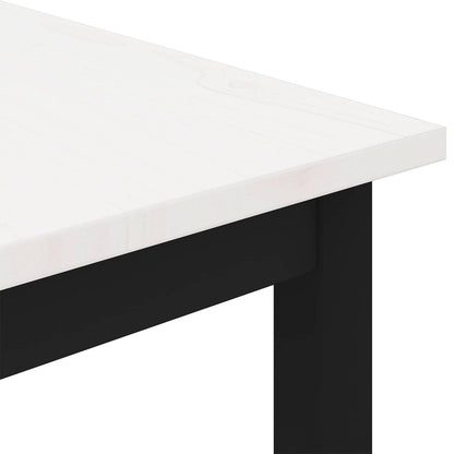 vidaXL Coffee Table White 60 x 60 x 36 cm Solid Pine Wood