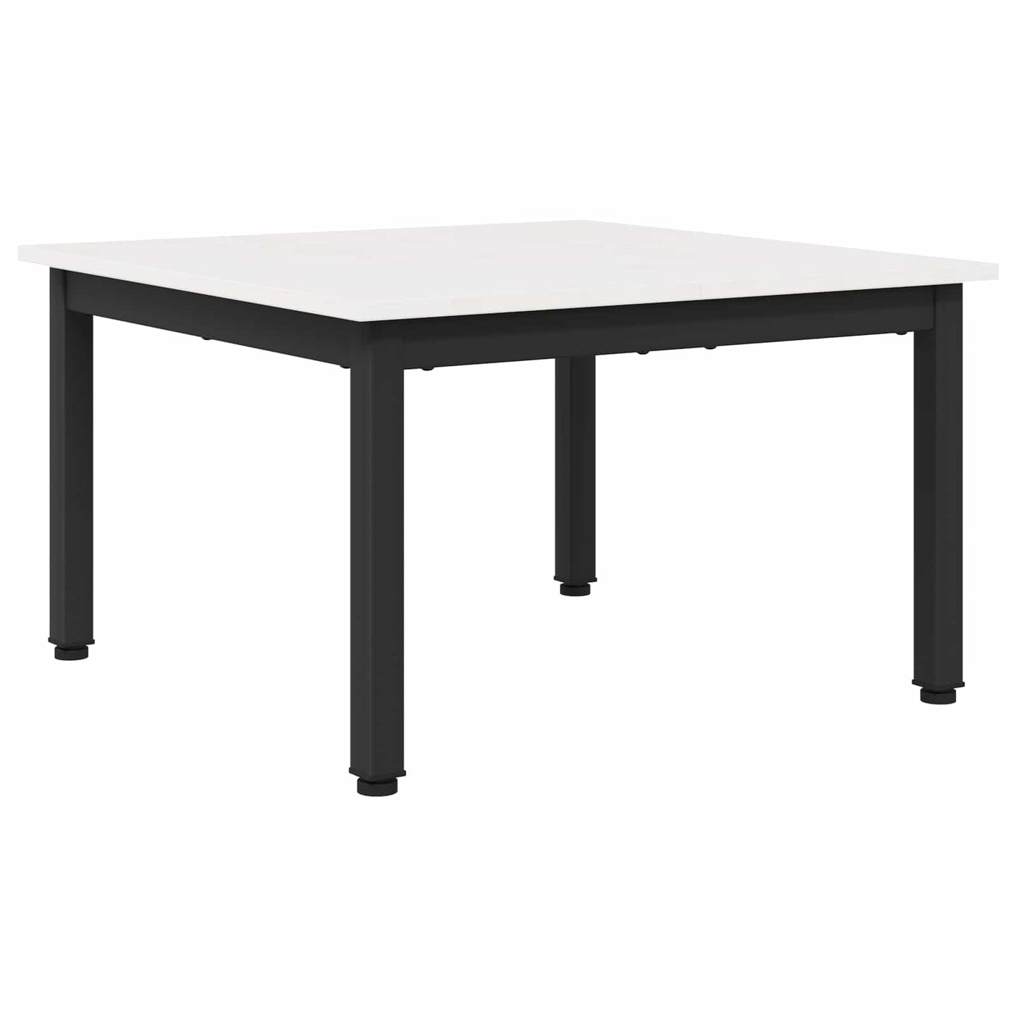 vidaXL Coffee Table White 60 x 60 x 36 cm Solid Pine Wood