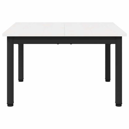 vidaXL Coffee Table White 60 x 60 x 36 cm Solid Pine Wood