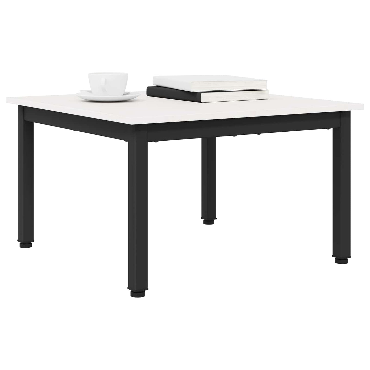 vidaXL Coffee Table White 60 x 60 x 36 cm Solid Pine Wood